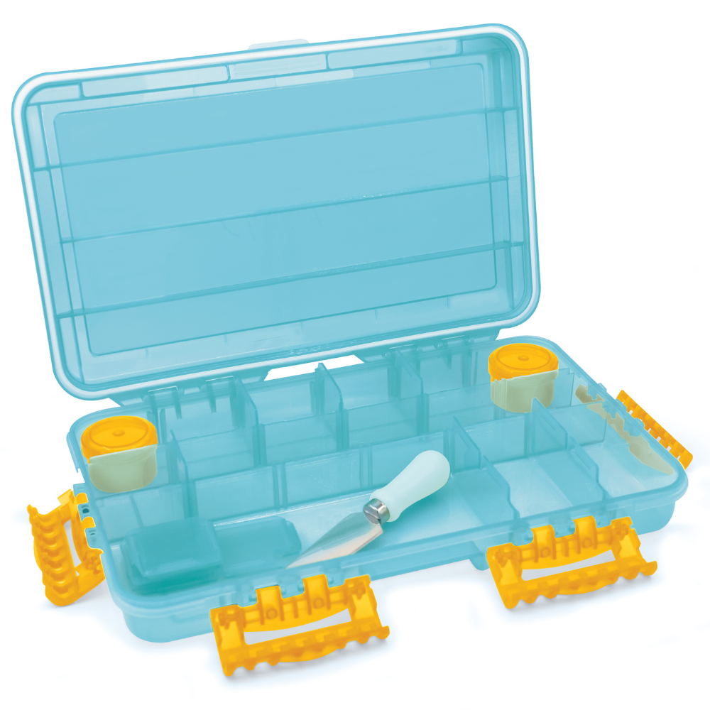 Snack tray using a tackle boxgreat for traveling, picnics, and